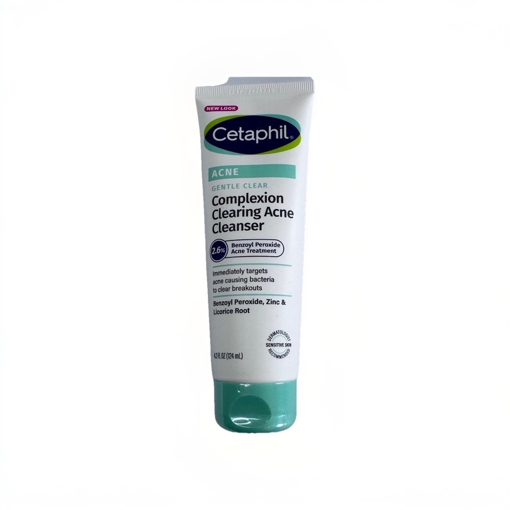 New Cetaphil Gentle Clear Complexion-Clearing BPO Acne Cleanser w/ 2.6% Benzoyl